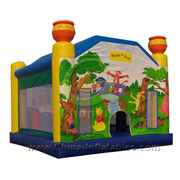 inflatable Pooh and Friends bouncing castles